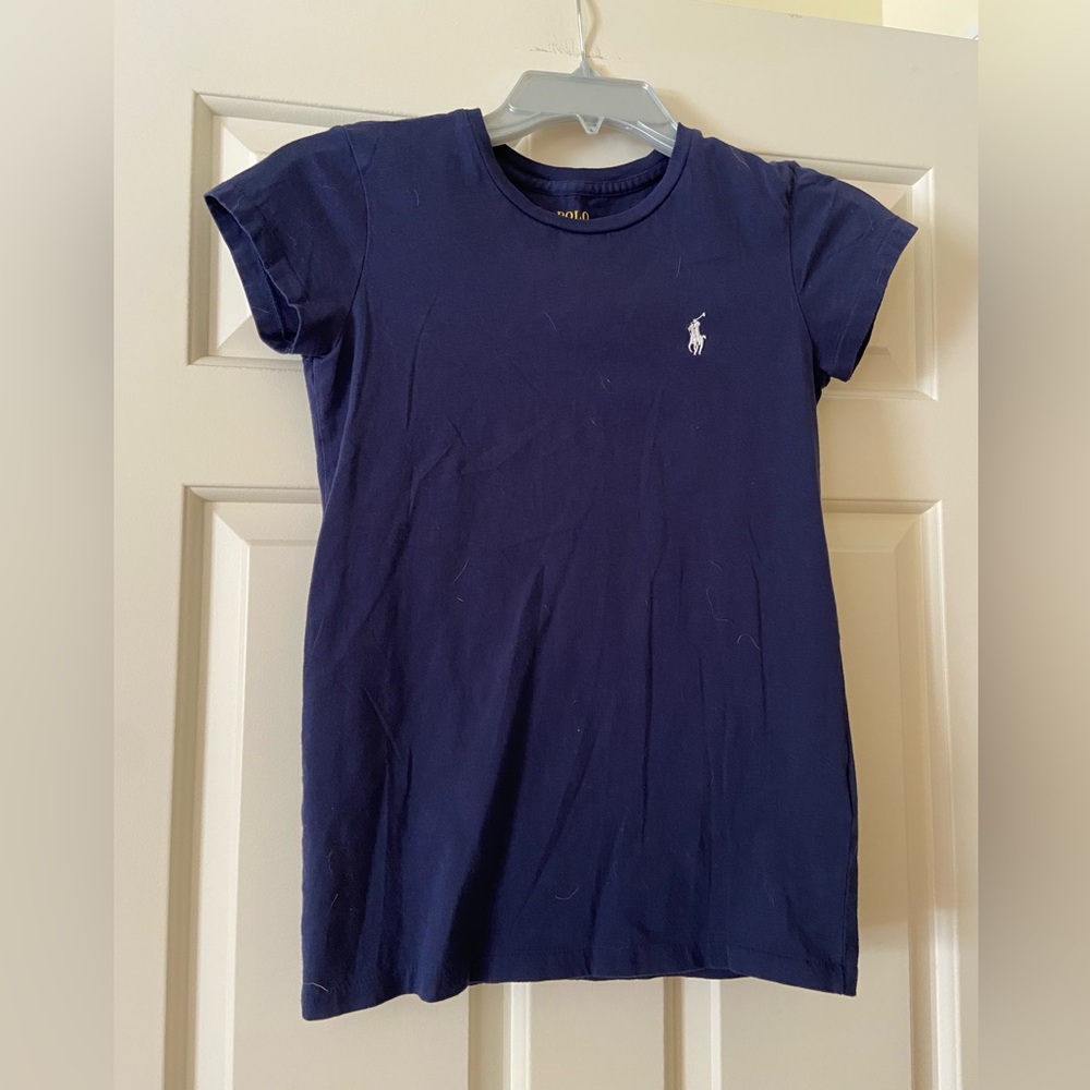 3 identical Polo Tshirts: navy, white, black